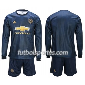 Camisetas Manchester United Niño Tercera Equipacion 2018/2019 Manga Larga